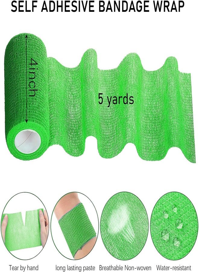 KisSealed Self Adhesive Bandage Wrap 40 Rolls,Breathable Cohesive Non-Woven Wrap,Athletic Tape Self Adherent Bandage Stretch Vet Tape for Wrist Ankle Swelling Sprains(4 Inch x 5 Yards,20 Colors) - Image 2
